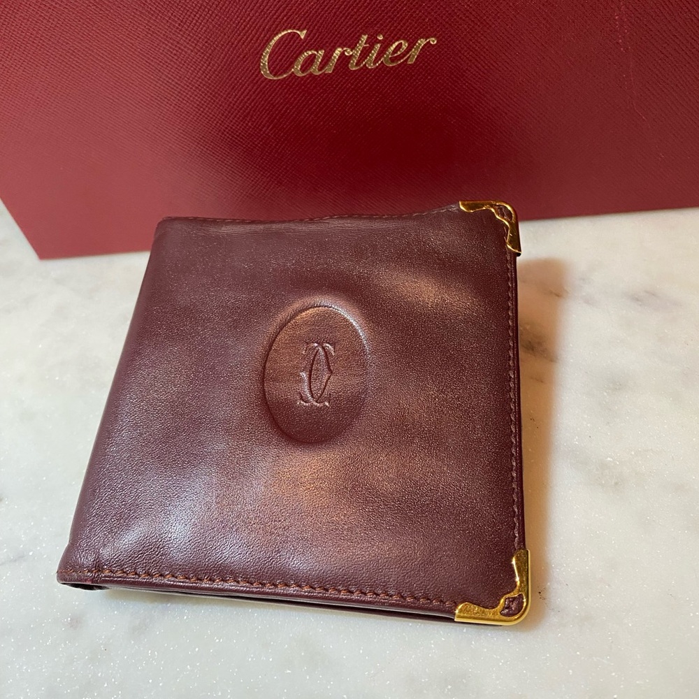 Cartier men's bifold wallet